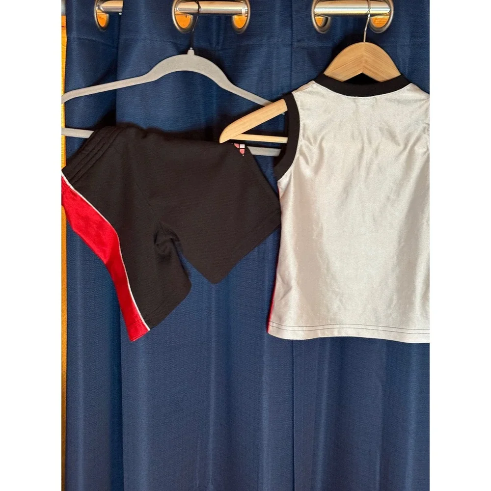 Kids 2T‎ Rimrock Basketball Athletic Shorts & Tank Top Set Red Black White